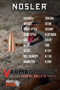 Nosler-Varmageddon-FBHP-204-Cal-32-grain-Habitat-Africa-2