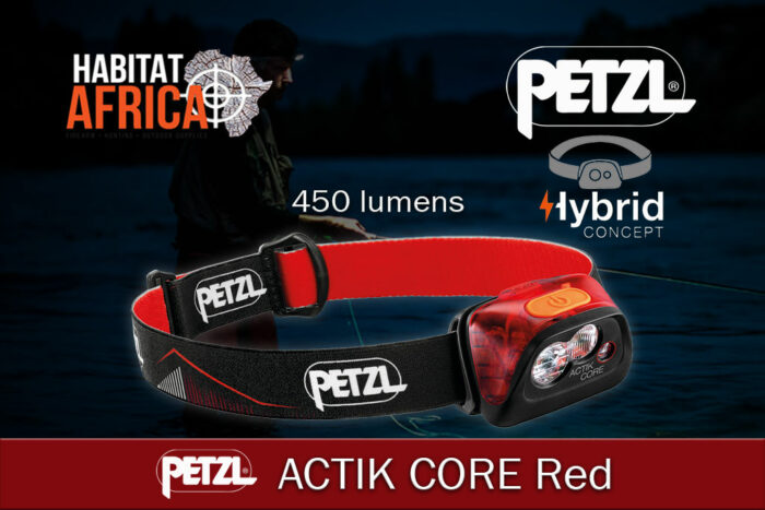 Petzl-Actik-Core-450-Red-Headlamp-Habitat-Africa