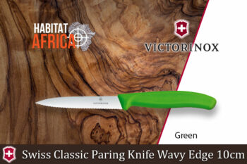 Victorinox Swiss Classic Paring Knife Wavy Edge 10cm Green