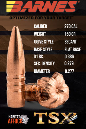Barnes-TSX-270-Cal-150gr-Bullet-Info-Habitat-Africa