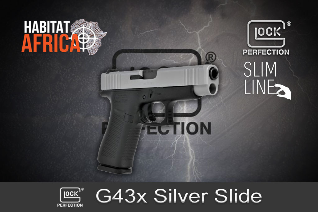 Glock-43x-Silver-Slide-Slimline-Subcompact-9mm-Luger-Habitat-Africa-Pistols
