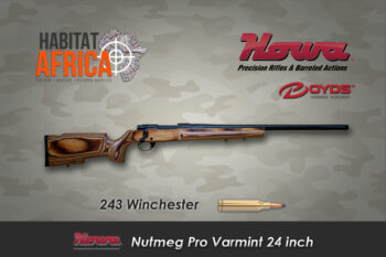 Howa 24 inch 243 Winchester Nutmeg Laminate Pro Varmint