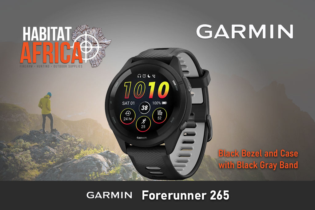 Garmin-Forerunner-265-Black-with-Black-Gray-band-Habitat-Africa