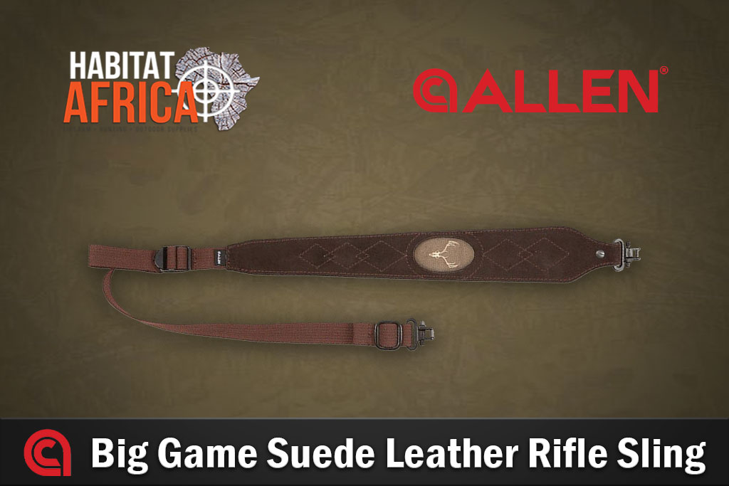 Allen-Big-Game-Suede-Leather-Rifle-Sling-Habitat-Africa-1