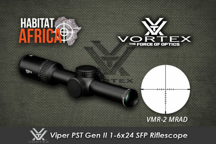 Vortex-Viper-PST-Gen-II-1-6x24-SFP-Riflescope-VMR-2-MRAD-Reticle-Habitat-Africa