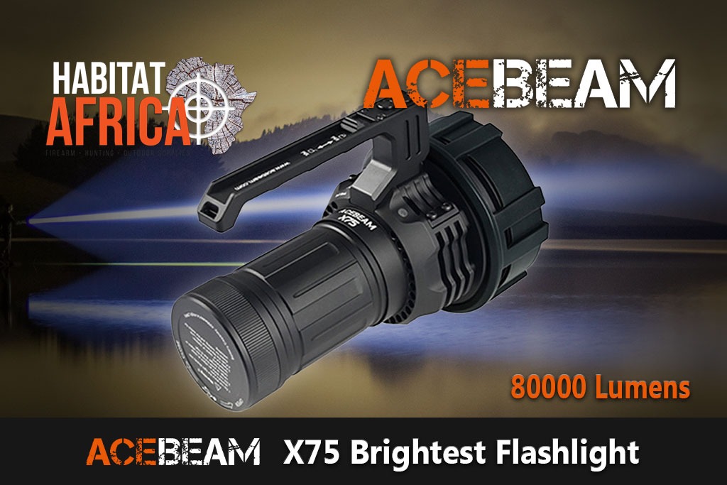 Acebeam X75 Brightest Power Bank Flashlight | Habitat Africa