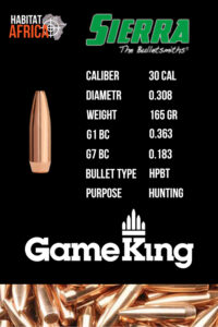 Sierra-GameKing-30-Cal-.308-165gr-HPBT-Bullet-Info-Habitat-Africa