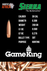 Sierra-GameKing-30-Cal-.308-200gr-SBT-Bullet-Info-Habitat-Africa