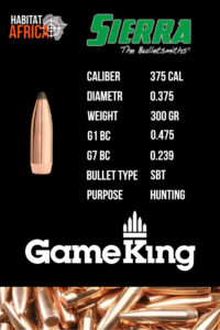 Sierra-GameKing-375-Cal-.375-300gr-SBT-Bullet-Info-Habitat-Africa
