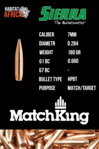 Sierra-MatchKing-7mm-.284-180gr-HPBT-Bullet-Info-Habitat-Africa