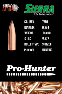 Sierra-Pro-Hunter-7mm-.284-140gr-SPT-Bullet-Info-Habitat-Africa