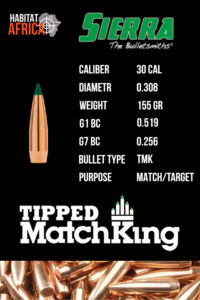Sierra-Tipped-MatchKing-30-Cal-.308-155gr-Bullet-Info-Habitat-Africa