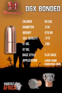 Hornady-DGX-Bonded-50-Cal-.510-570gr-Bullet-Info-Habitat-Africa