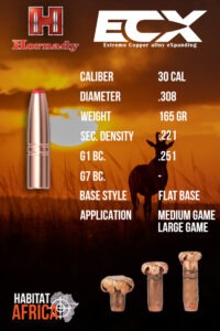 Hornady-ECX-30-Cal-308-165gr-Bullet-Info-Habitat-Africa