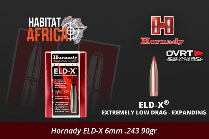 Hornady-ELD-X-6mm-.243-90gr-Bullet-Habitat-Africa
