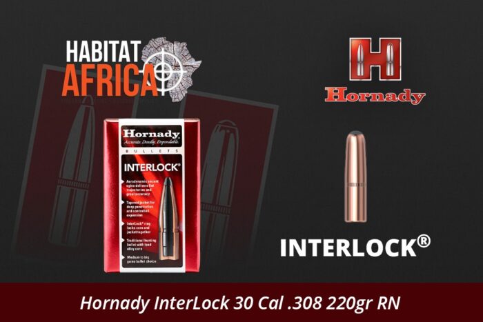 Hornady-InterLock-30-Cal-.308-220gr-RN-Bullet-Habitat-Africa