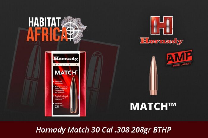 Hornady-Match-30-Cal-.308-208gr-BTHP-Bullet-Habitat-Africa
