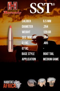 Hornady-SST-6.5mm-.264-129gr-Bullet-Info-Habitat-Africa