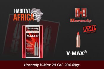 Hornady V-Max 20 Cal .204 40gr Bullets 100pts