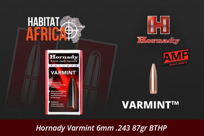 Hornady-Varmint-6mm-.243-87gr-BTHP-Bullet-Habitat-Africa