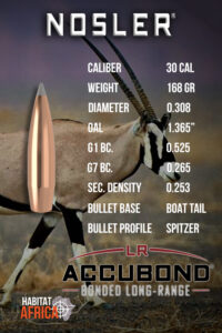 Nosler-AccuBond-Long-Range-30-Cal-.308-168gr-Bullet-Info-Habitat-Africa