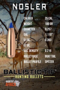 Nosler-Ballistic-Tip-Hunting-25-Cal-.257-100gr-Bullet-Info-Habitat-Africa
