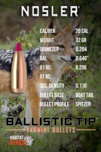 Nosler-Ballistic-Tip-Varmint-20-Cal-.204-32gr-Bullet-Info-Habitat-Africa