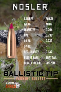 Nosler-Ballistic-Tip-Varmint-20-Cal-.204-40gr-Bullet-Info-Habitat-Africa