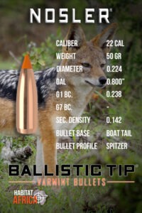 Nosler-Ballistic-Tip-Varmint-22-Cal-.224-50gr-Bullet-Info-Habitat-Africa