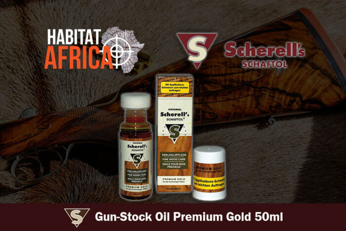 Scherell-Schaftol-Gun-Stock-Oil-Premium-Gold-50ml-Habitat-Africa