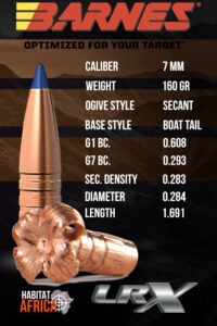 Barnes-LRX-BT-7mm-.284-160gr-Bullet-Info-Habitat-Africa