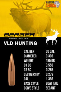 Berger-VLD-Hunting-30-Cal-.308-185gr-Bullet-Info-Habitat-Africa