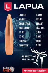 Lapua-SCENAR-6.5mm-.264-100gr-Bullet-Info-Habitat-Africa