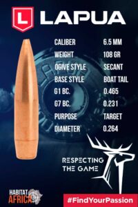 Lapua-SCENAR-6.5mm-.264-108gr-Bullet-Info-Habitat-Africa