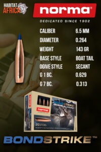 Norma-Bondstrike-6.5mm-.264-143gr-Bullet-Info-Habitat-Africa