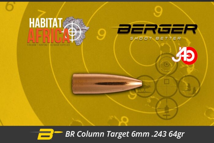 Berger-BR-Column-Target-6mm-.243-64gr-Bullet-Habitat-Africa