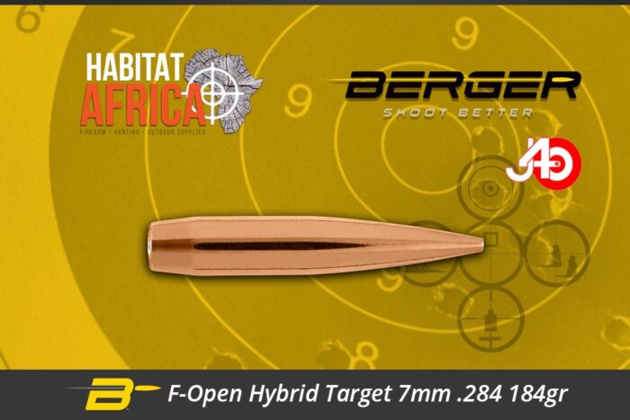 Berger-F-Open-Hybrid-Target-7mm-.284-184gr-Bullet-Habitat-Africa