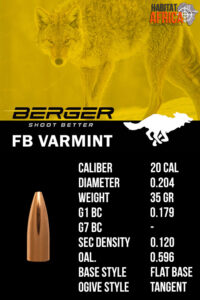Berger-FB-Varmint-20-Cal-.204-35gr-Bullet-Info-Habitat-Africa