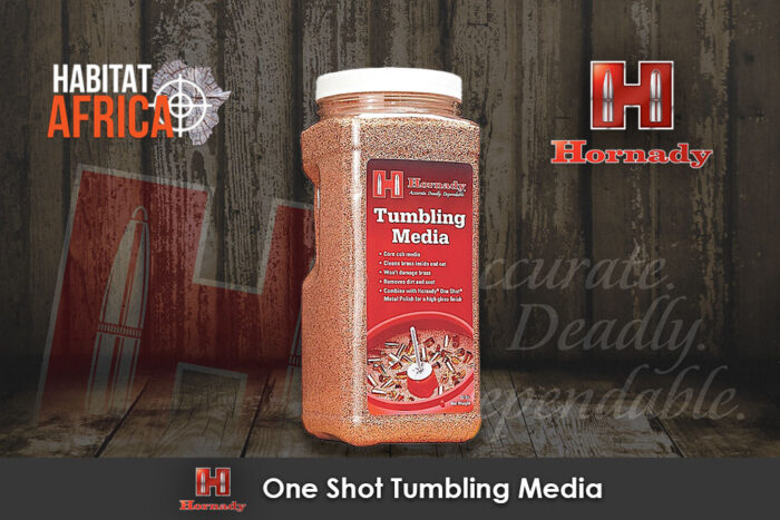 Hornady-One-Shot-Tumbling-Media-Habitat-Africa
