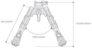 Recon-360-TL-Bipod-Dimensions