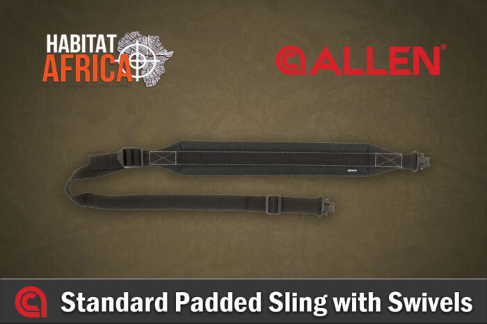 Allen-Standard-Padded-Sling-with-Swivels-Black-Habitat-Africa