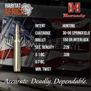 Hornady-30-06-Springfield-150-grain-InterLock-SP-Ammunition-Info-Habitat-Africa
