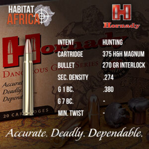 Hornady-375-H&H-Magnum-270-grain-InterLock-SP-RP-Ammunition-Info-Habitat-Africa