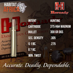 Hornady-375-H&H-Magnum-300-grain-DGS-Ammunition-Info-Habitat-Africa