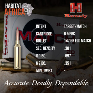 Hornady-6.5-PRC-147-grain-ELD-Match-Ammunition-Info-Habitat-Africa