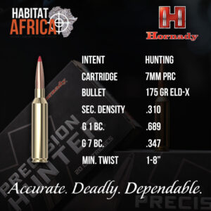 Hornady-7mm-PRC-175-grain-ELD-X-Ammunition-Info-Habitat-Africa