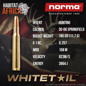 Norma-Whitetail-30-06-Springfield-180-grain-Ammunition-Info-Habitat-Africa