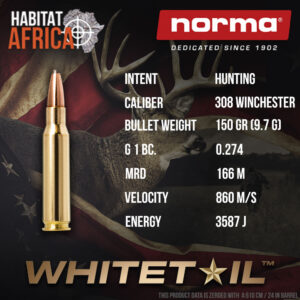Norma-Whitetail-308-Winchester-150-grain-Ammunition-Info-Habitat-Africa
