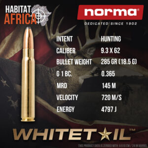 Norma-Whitetail-9.3x62-285-grain-Ammunition-Info-Habitat-Africa