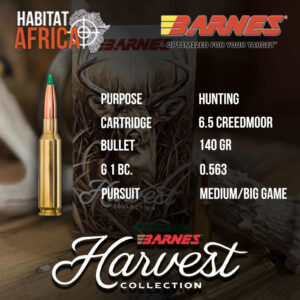 Barnes-Harvest-6.5-Creedmoor-140-grain-Ammunition-Info-Habitat-Africa
